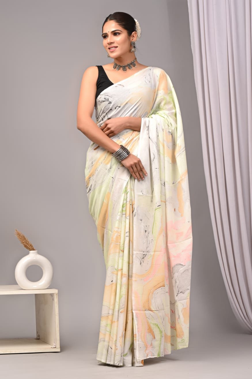 Marvel Print Saree